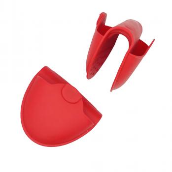 Silikon Küchenhelfer Fingerschutz 2-er Set mit Magnet rot