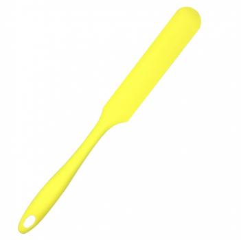 Küchenhelfer Spatel extra lang aus Silikon gelb