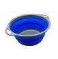 Preview: Silikon Küchenhelfer faltbares Sieb 22 cm blau