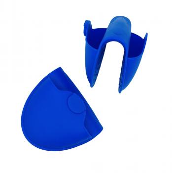 Silikon Küchenhelfer Fingerschutz 2-er Set mit Magnet blau