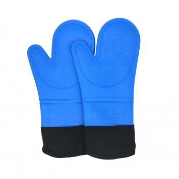 Silikon Küchenhelfer Handschuh 2-er Set blau