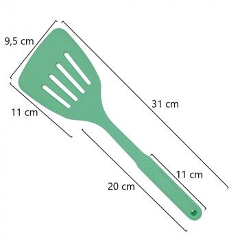 Silikon Küchenhelfer Schlitzwender schräg 31 cm