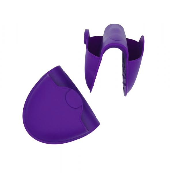 Silikon Küchenhelfer Fingerschutz 2-er Set mit Magnet lila