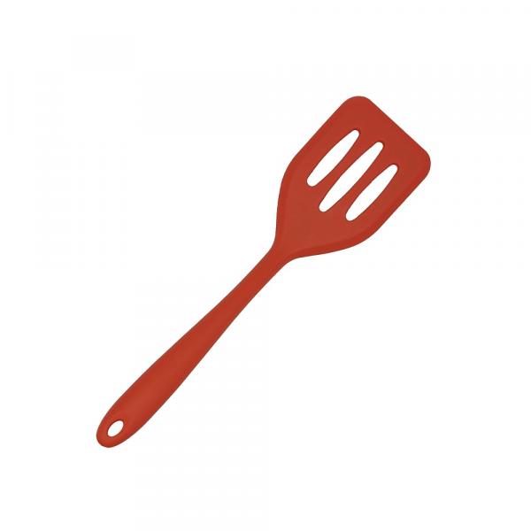 Silikon Küchenhelfer Schlitzwender mini 21 cm rot